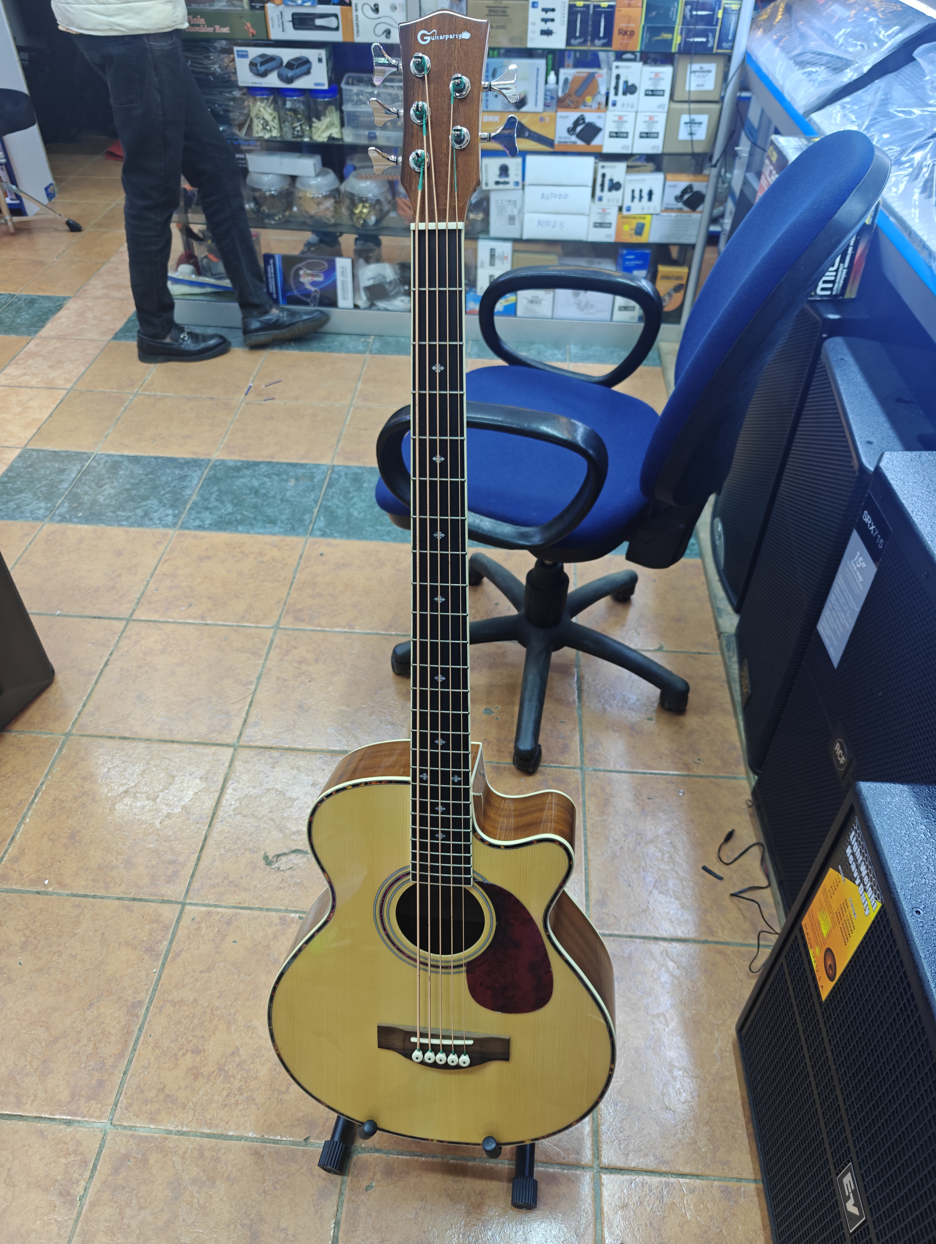 5-String Acoustic Bass Guitar with Pickup